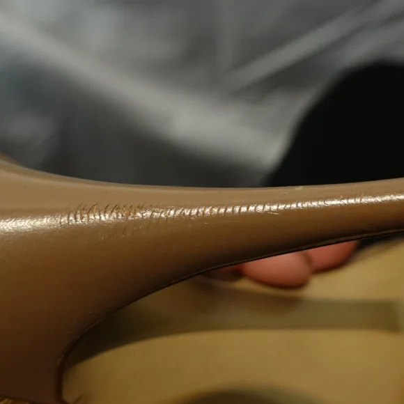 VINTAGE "Made in Italy for Byron's" Glam Multi-hued Brown Heeled Sandals, size 8 - Picture 11 of 11